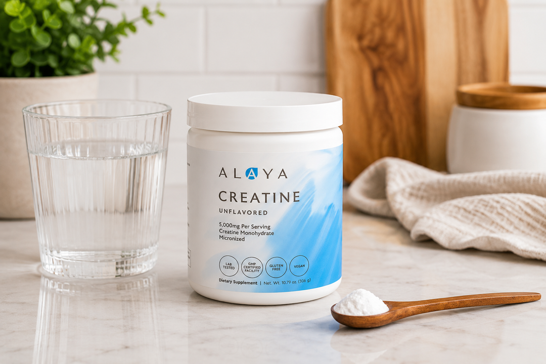 alaya multi collagen on counter
