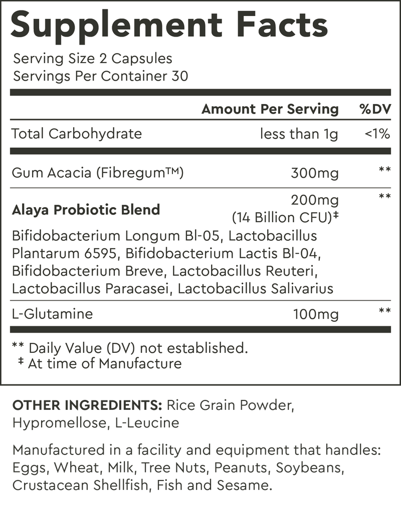Supplement Facts for Default Title
